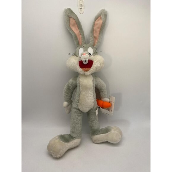 1997 Warner Brothers Looney Tunes Bugs Bunny Plush: Vintage Cartoon Collectible - Picture 2 of 8